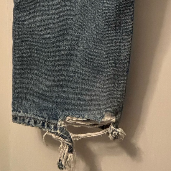 AGOLDE 90'S Pinch Waist High-Rise Straight Jeans Endless Blue - Picture 7 of 10